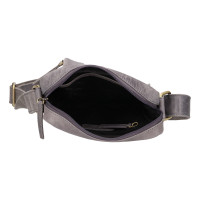 PÁNSKÁ KOŽENÁ TAŠKA CROSSBODY SETH ŠEDÁ