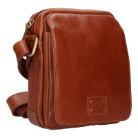 KOŽENÁ CROSSBODY LEWIS COGNAC