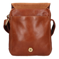 KOŽENÁ CROSSBODY LEWIS COGNAC