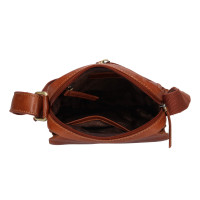 KOŽENÁ CROSSBODY LEWIS COGNAC