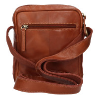 KOŽENÁ CROSSBODY LEWIS COGNAC