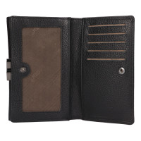 DÁMSKÁ KOŽENÁ PENĚŽENKA LEONOR ČERNÁ