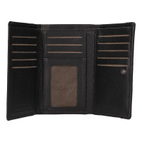 DÁMSKÁ KOŽENÁ PENĚŽENKA LEONOR ČERNÁ