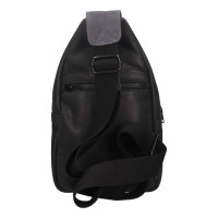 KOŽENÁ CROSSBODY QUINN ČERNÁ