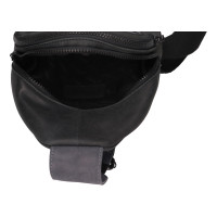 KOŽENÁ CROSSBODY QUINN ČERNÁ