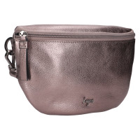 DÁMSKÁ KOŽENÁ LEDVINKA DARA METALICKÁ FIALOVÁ