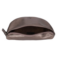 DÁMSKÁ KOŽENÁ LEDVINKA DARA METALICKÁ ŠEDÁ