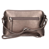 DÁMSKÁ KOŽENÁ KABELKA ANNA METALICKÁ ŠEDÁ