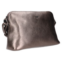 DÁMSKÁ KOŽENÁ KABELKA ANNA METALICKÁ ŠEDÁ
