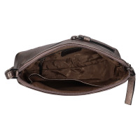 DÁMSKÁ KOŽENÁ KABELKA ANNA METALICKÁ ŠEDÁ