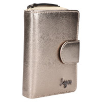 DÁMSKÁ KOŽENÁ PENĚŽENKA TARA METALICKÁ ZLATÁ