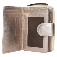 DÁMSKÁ KOŽENÁ PENĚŽENKA TARA METALICKÁ ZLATÁ