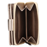 DÁMSKÁ KOŽENÁ PENĚŽENKA TARA METALICKÁ ZLATÁ