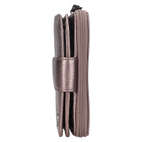 DÁMSKÁ KOŽENÁ PENĚŽENKA TARA METALICKÁ FIALOVÁ