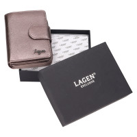 DÁMSKÁ KOŽENÁ PENĚŽENKA TARA METALICKÁ FIALOVÁ