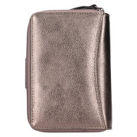 DÁMSKÁ KOŽENÁ PENĚŽENKA TARA METALICKÁ ŠEDÁ