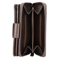 DÁMSKÁ KOŽENÁ PENĚŽENKA TARA METALICKÁ ŠEDÁ