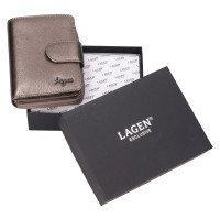 DÁMSKÁ KOŽENÁ PENĚŽENKA TARA METALICKÁ ŠEDÁ