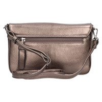 DÁMSKÁ KOŽENÁ KABELKA STELLA METALICKÁ ŠEDÁ