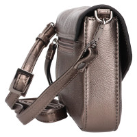 DÁMSKÁ KOŽENÁ KABELKA STELLA METALICKÁ ŠEDÁ