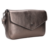 DÁMSKÁ KOŽENÁ KABELKA STELLA METALICKÁ ŠEDÁ