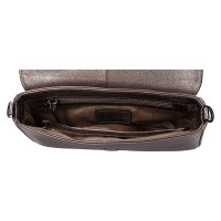 DÁMSKÁ KOŽENÁ KABELKA STELLA METALICKÁ ŠEDÁ