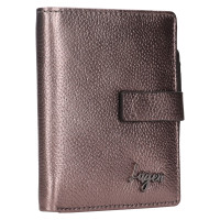 DÁMSKÁ KOŽENÁ PENĚŽENKA NOLA METALICKÁ FIALOVÁ