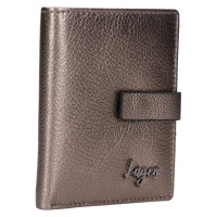 DÁMSKÁ KOŽENÁ PENĚŽENKA NOLA METALICKÁ ŠEDÁ