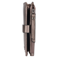 DÁMSKÁ KOŽENÁ PENĚŽENKA NOLA METALICKÁ ŠEDÁ