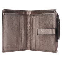 DÁMSKÁ KOŽENÁ PENĚŽENKA NOLA METALICKÁ ŠEDÁ