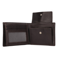 PÁNSKÁ KOŽENÁ PENĚŽENKA ARON HNĚDÁ