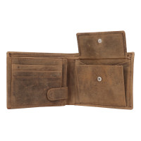 PÁNSKÁ KOŽENÁ PENĚŽENKA ADEN HNĚDÁ