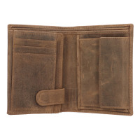 PÁNSKÁ KOŽENÁ PENĚŽENKA CODY HNĚDÁ