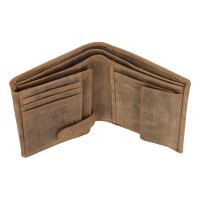 PÁNSKÁ KOŽENÁ PENĚŽENKA CODY HNĚDÁ