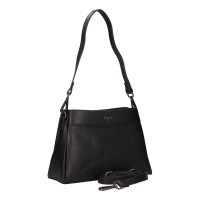 DÁMSKÁ KOŽENÁ KABELKA ELINA ČERNÁ