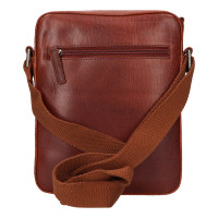 PÁNSKÉ KOŽENÉ CROSSBODY PAOLO HNĚDÁ