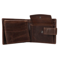 PÁNSKÁ KOŽENÁ PENĚŽENKA RYAN HNĚDÁ