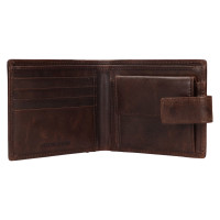 PÁNSKÁ KOŽENÁ PENĚŽENKA GALLO HNĚDÁ