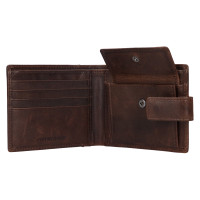 PÁNSKÁ KOŽENÁ PENĚŽENKA GALLO HNĚDÁ