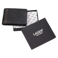 PÁNSKÁ KOŽENÁ PENĚŽENKA NERIO ČERNÁ