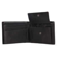 PÁNSKÁ KOŽENÁ PENĚŽENKA NERIO ČERNÁ