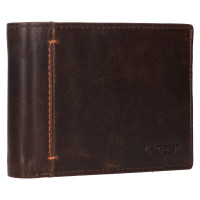 PÁNSKÁ KOŽENÁ PENĚŽENKA NERIO HNĚDÁ