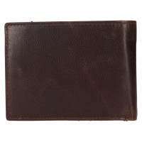 PÁNSKÁ KOŽENÁ PENĚŽENKA NERIO HNĚDÁ