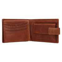 PÁNSKÁ KOŽENÁ PENĚŽENKA SANDRO HNĚDÁ