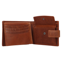 PÁNSKÁ KOŽENÁ PENĚŽENKA SANDRO HNĚDÁ