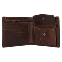 PÁNSKÁ KOŽENÁ PENĚŽENKA DEREK HNĚDÁ