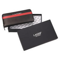 DÁMSKÁ KOŽENÁ PENĚŽENKA AGNES ČERNÁ