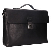 PÁNSKÁ KOŽENÁ AKTOVKA WILSON ČERNÁ