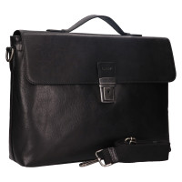 PÁNSKÁ KOŽENÁ AKTOVKA WILSON ČERNÁ