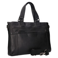 PÁNSKÁ KOŽENÁ AKTOVKA FABRICE ČERNÁ